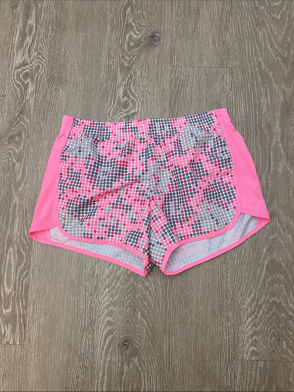 Danskin Pink Multi-Dot Athletic Running Shorts